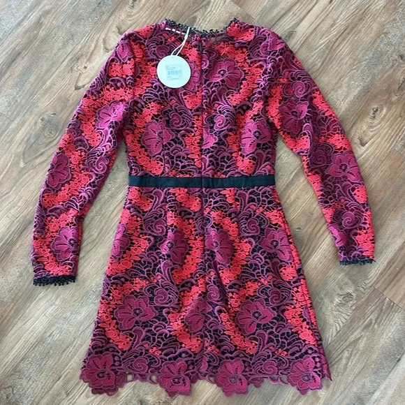 La Maison Talulah Jacquard Damask Brocade Dress